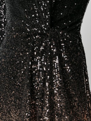 Diane von Furstenberg Twist-Waist Sequin Mini Dress