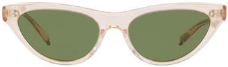 Oliver Peoples Zasia Cat-Eye Acetate Sunglasses w/ Inlaid Studs
