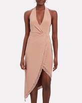 Thumbnail for your product : Twisted Lace-Trimmed Halter Dress