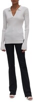 Thumbnail for your product : Helmut Lang Ribbed Bell-Sleeve Polo