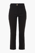 Thumbnail for your product : BA&SH Richie Cropped Stretch-cotton Slim-leg Pants