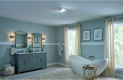 Broan NuTone Broan Heater Exhaust Cover Upgrade With Dimmable LED And Color Adjustable CCT Lighting