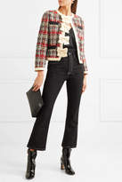Thumbnail for your product : Gucci Silk-twill And Grosgrain-trimmed Metallic Tweed Jacket