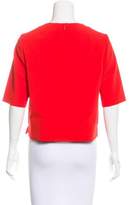 Thumbnail for your product : Nellie Partow Short Sleeve Crew Neck Top