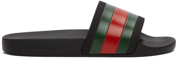 gucci black pursuit slides