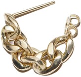Thumbnail for your product : Zoë Chicco 14kt Yellow Gold Curb-Chain Hoop Earrings