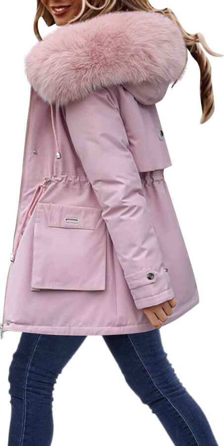 Fleece Lined Padded Coat Women ShopStyle UK