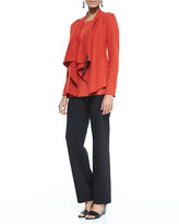 Thumbnail for your product : Eileen Fisher Bias-Twisted Wool Drape Jacket