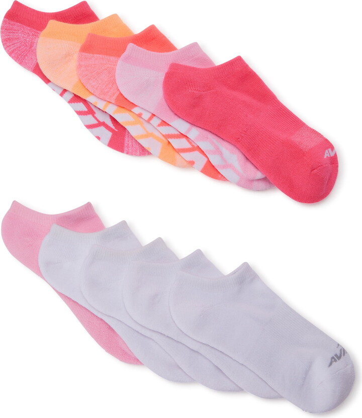 Avia Women’s Performance Cushion No Show Socks, 10-Pack