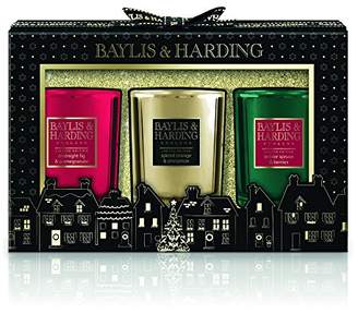 Baylis & Harding Festive Gift Collection Boxed Single Wick Candle Trio