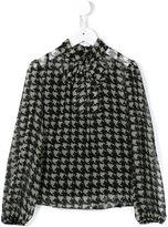 Thumbnail for your product : Dolce & Gabbana Kids houndstooth check blouse