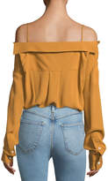 Thumbnail for your product : Theory Tamalee Button-Front Classic Georgette Silk Top