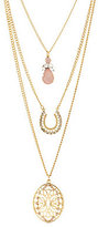 Thumbnail for your product : Charlotte Russe Filigree & Horseshoe Layering Necklaces - 3 Pack