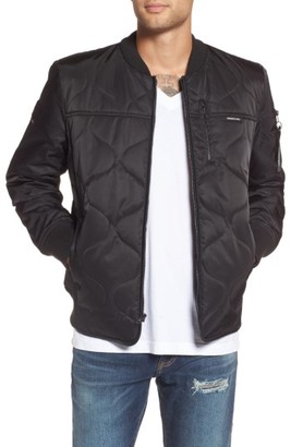 Members Only Men's Quilted Bomber Jacket