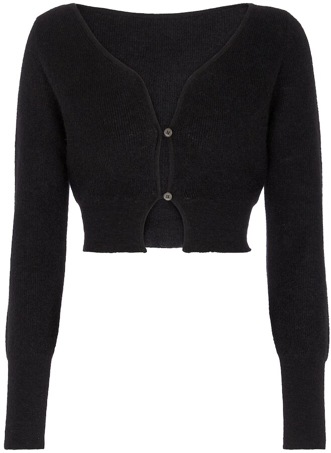 cropped black sweater