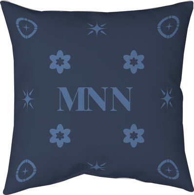 Khieu Minnesota Basketball Colors Navy Blue Green White Cotton Twill Pillow 14 Inch X 14 Inch