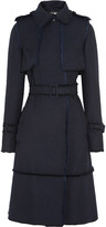 Thumbnail for your product : Erdem Reesi frayed textured-twill trenchcoat