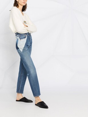 RE/DONE Panelled Straight Leg Jeans