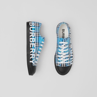 blue burberry shoes