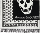 Thumbnail for your product : Alexander McQueen Black Wool Skull Oversize Shawl