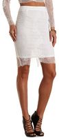 Thumbnail for your product : Charlotte Russe Lace Midi Skirt