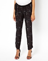 Thumbnail for your product : ASOS Maternity Pant in Blurred Spot Print