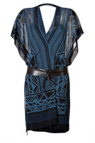 Thumbnail for your product : Donna Karan Printed Silk Wrap Dress Gr. 8
