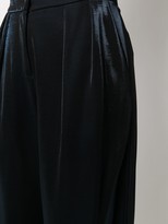 Thumbnail for your product : Emporio Armani High-Waisted Velvet Trousers