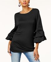 Thumbnail for your product : INC International Concepts Anna Sui Loves Tiered-Sleeve Top, Created for Macy's