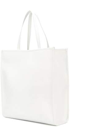 Versace Logo Print Magnetic Closure Tote Bag