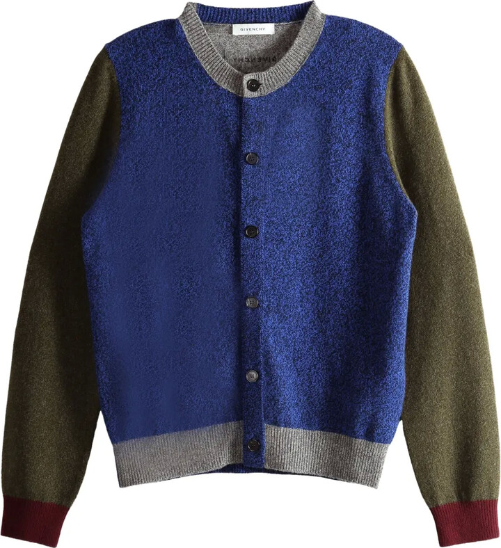 Givenchy Colour-Block Wool Cardigan