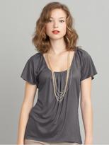Thumbnail for your product : Banana Republic Pleated flutter blouse