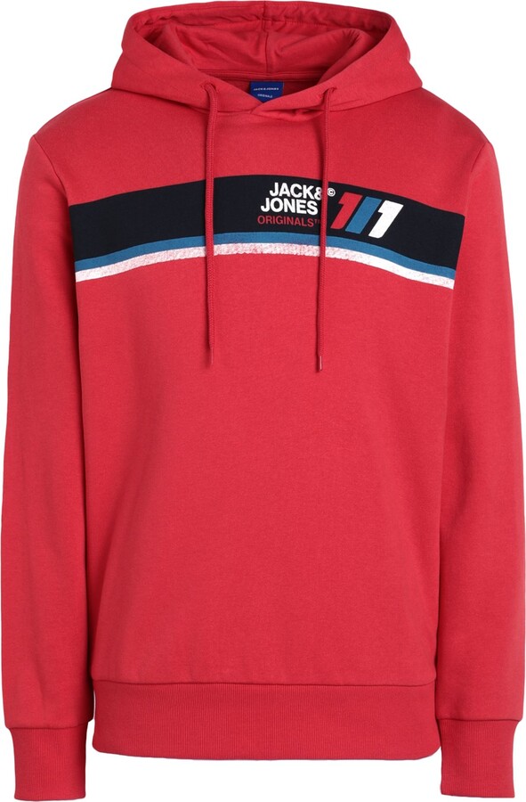 Jack & Jones Garçon Vêtements Pulls & Gilets Pulls Sweatshirts Garçons Sweat À Capuche Men red 