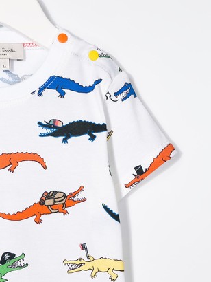 Paul Smith crocodile-print T-shirt