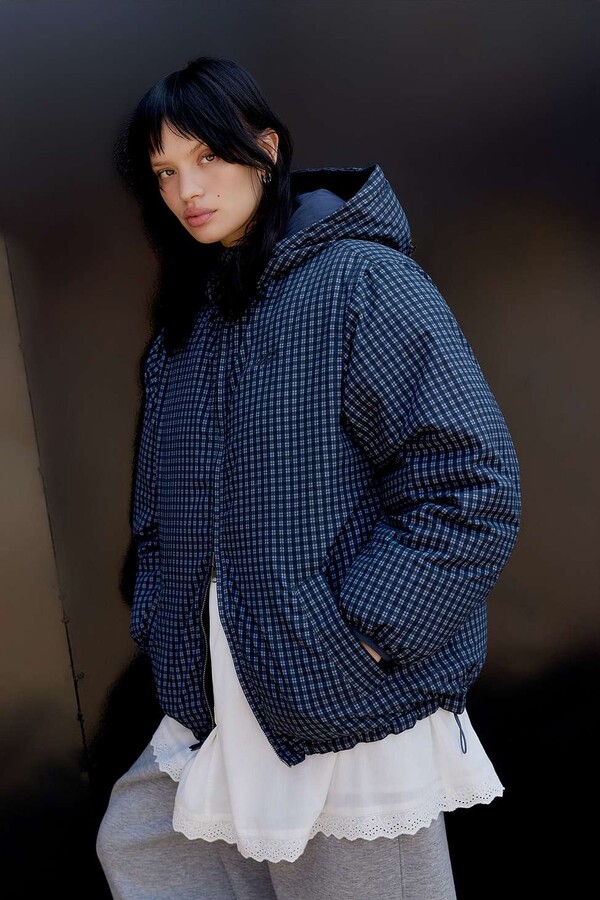 Urban Outfitters Iets Frans Puffer Jacket Iets Iets Black Longline