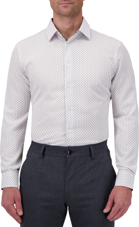 Report Collection Men's Slim-Fit Geo-Print Shirt