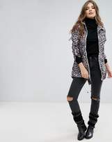 Thumbnail for your product : Brave Soul Animal Print Festival Trench