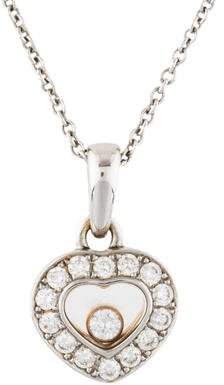 Chopard 18K Happy Diamond Heart Icons Pendant Necklace
