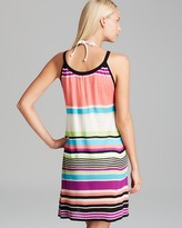 Thumbnail for your product : Echo Variegeted Stripe Knit Swing Cover Up Dress