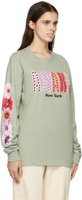 Awake NY Green Bloom Logo Long Sleeve T-Shirt