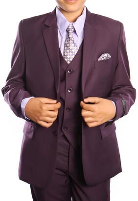 for Men Mens Clothing Suits Two-piece suits Dolce & Gabbana Wool Suit in Deep Purple Purple 