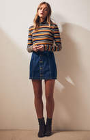 Thumbnail for your product : LA Hearts Lurex Striped Mock Neck Top