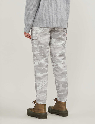 J Brand Camouflage-print tapered high-rise jeans