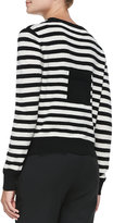 Thumbnail for your product : Band Of Outsiders Striped Knit Pocket Cardigan