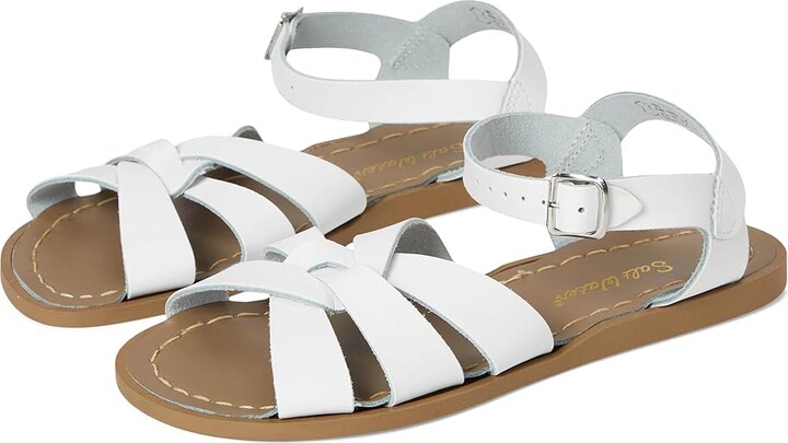 Salt Water Sandal by Hoy Shoes Salt Water Original Sandals (big Kid) Girls Shoes White : 6 Big Kid - Women's 8 M, Leather