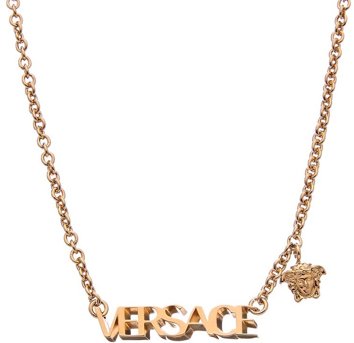 Versace Logo Necklace ShopStyle