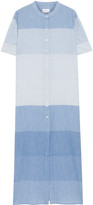 Thumbnail for your product : Onia Renee Striped Cotton-jacquard Maxi Shirt Dress