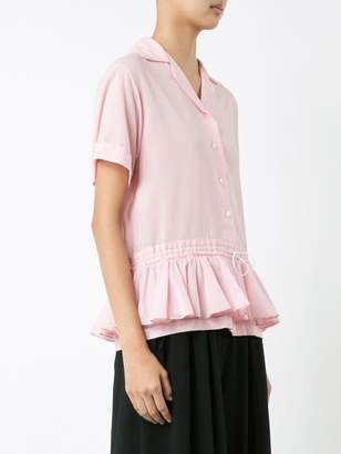 Tome pleated trim shirt