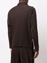 Thumbnail for your product : Homme Plissé Issey Miyake Plissé-Effect Funnel-Neck Top