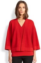 Thumbnail for your product : Josie Natori Ribbed Kimono-Sleeve Cardigan